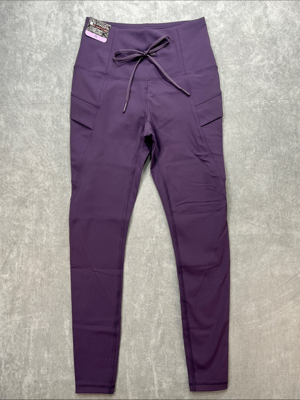 Spyder Active Sport XS Purple High Rise Cargo Pocket Leggings NWT